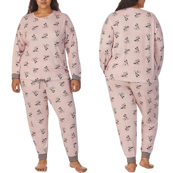 Disney | Intimates & Sleepwear | Disney Minnie Mouse Pink Black ...